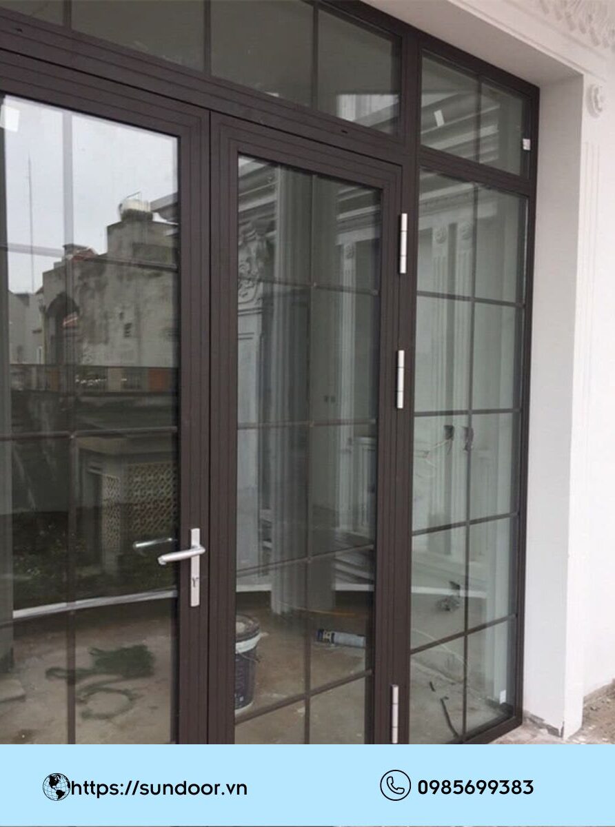 Các bộ phận chính của cửa nhôm Xingfa kính hộp
