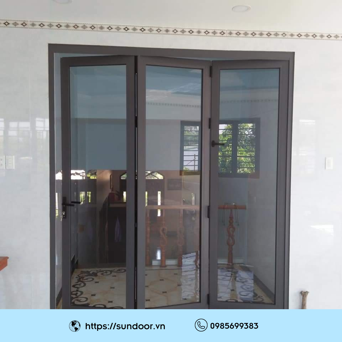 Cửa nhôm Xingfa xếp trượt tại Sundoor