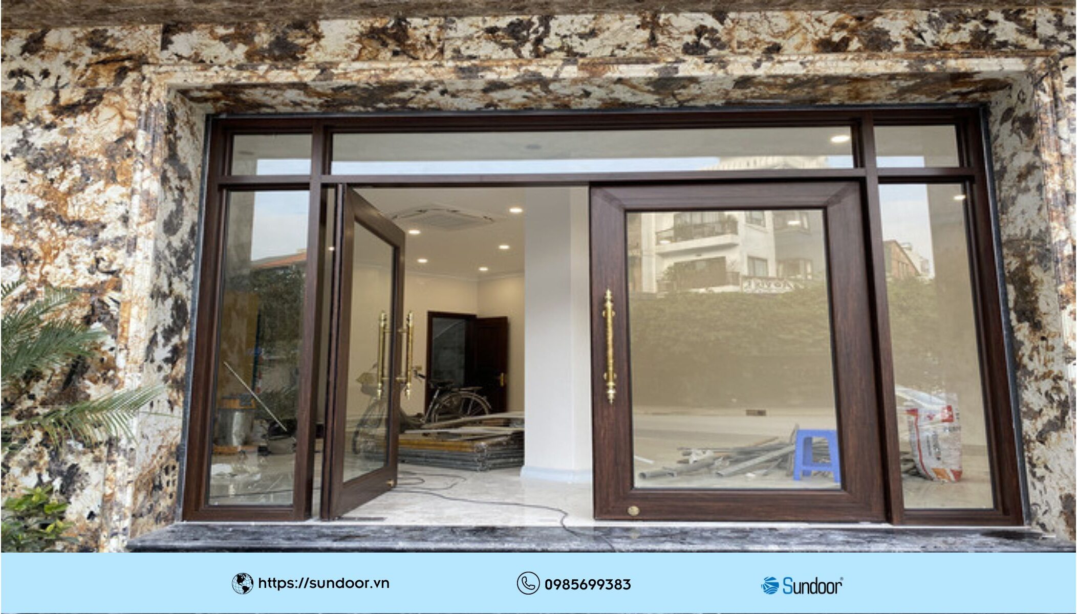 Sản phẩm cửa nhôm Xingfa tại Thái Nguyên được Sundoor lắp đặt