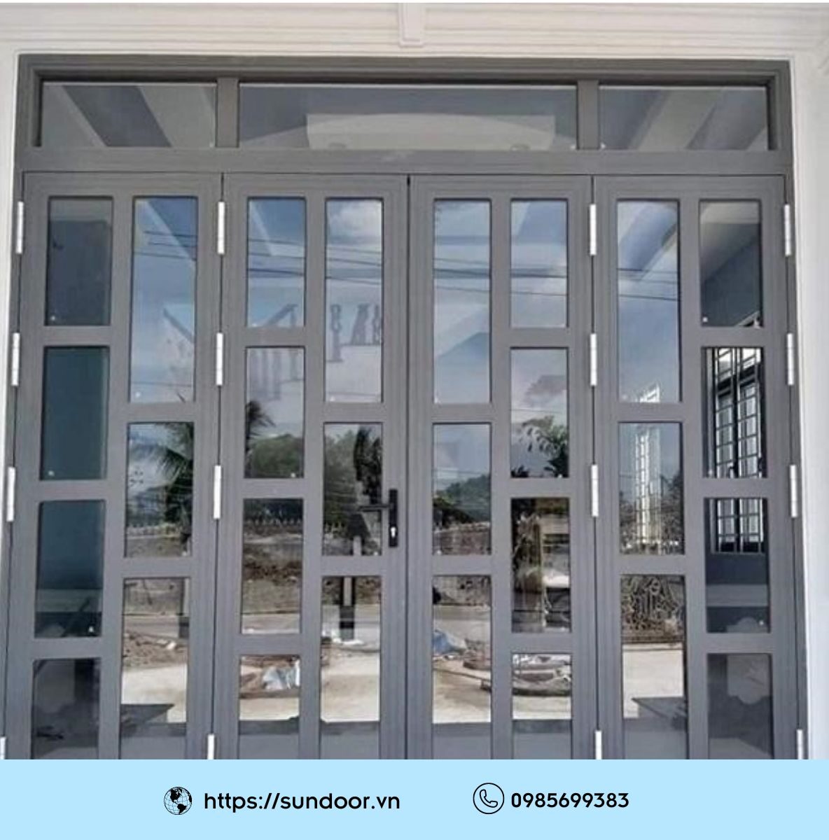 Cửa nhôm Xingfa một cách phòng ngủ thanh lịch