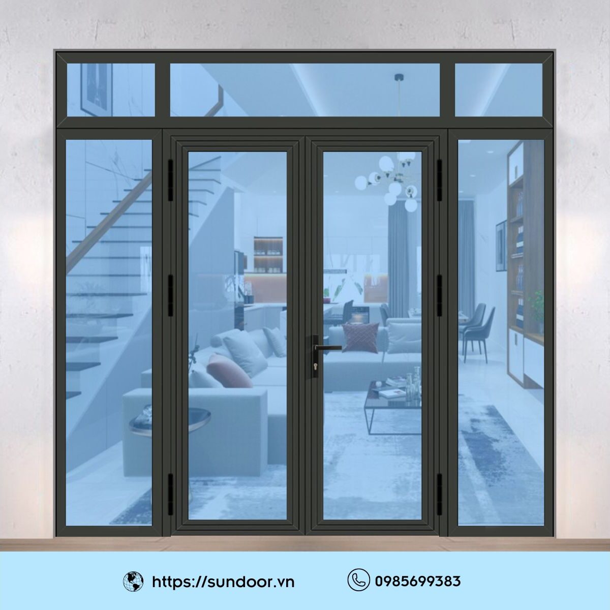 Cửa nhôm Xingfa bền bỉ dành cho ban công