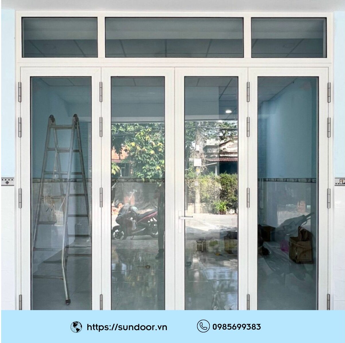 Cửa nhôm Xingfa dùng trong môi trường công sở